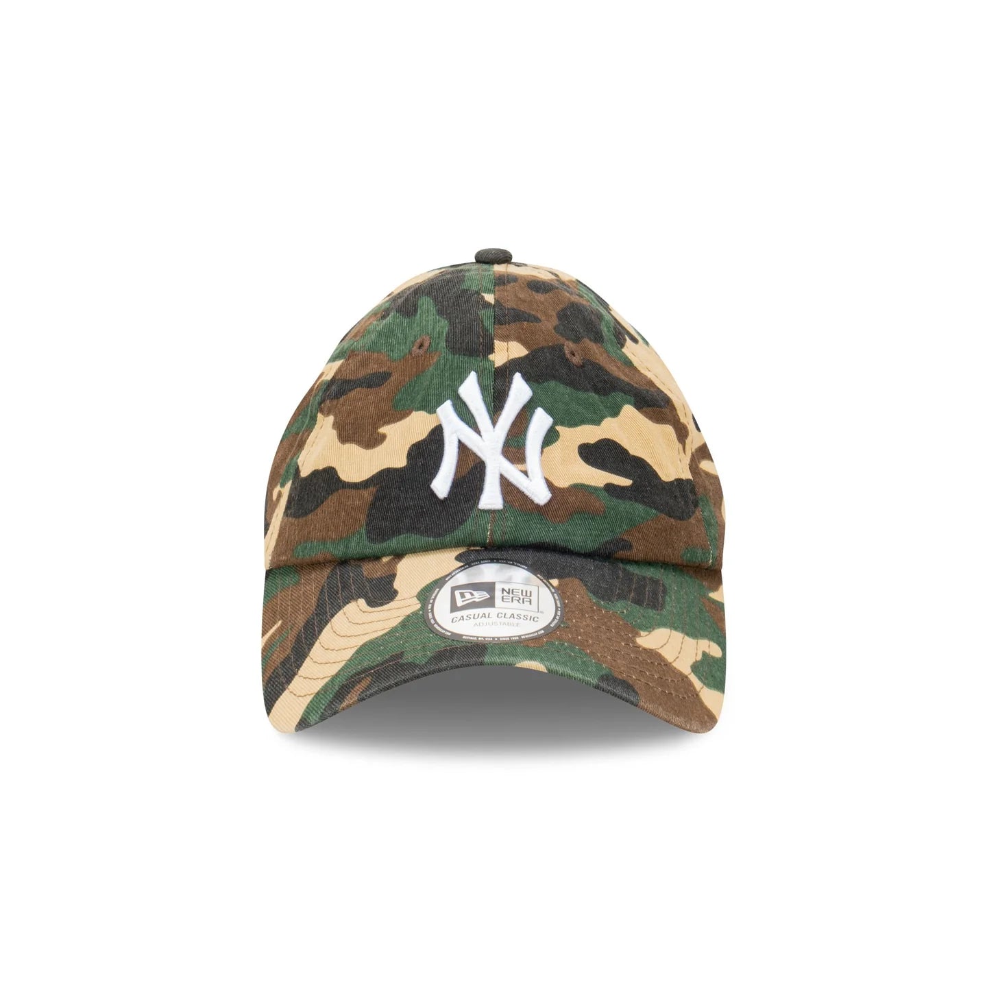 New York Yankees Hat - Woodland Camo Casual Classic MLB Strapback Cap - New Era